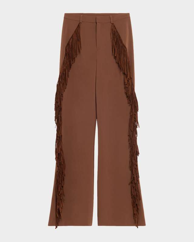 Keo Fringe-Trim Pants